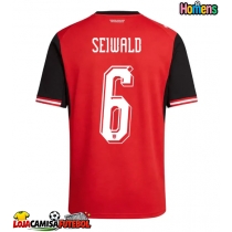 Camisa de Futebol Áustria Nicolas Seiwald #6 Equipamento Principal Mundo 2026 Manga Curta